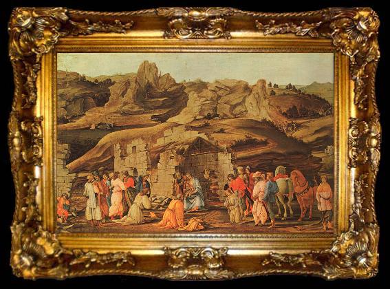 framed  Filippino Lippi The Adoration of the Kings, ta009-2